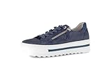Gabor Damen Low-Top Sneaker, Frauen Sneaker,Moderate Mehrweite (G),River/Marine (36),40 EU / 6.5 UK