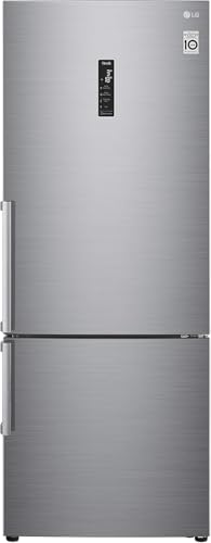 LG GBB567PZCMB Frigorifero Combinato Total No Frost, 462L, Larghezza 70cm, Wi-Fi, Door & Linear Cooling, Cassetto Fresh Balancer, Display esterno, Compressore Smart Inverter, Smart Diagnosis, Inox
