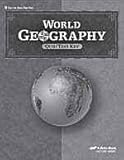World Geography Quiz/Test Key