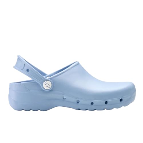Feliz Caminar - Zuecos Sanitarios Flotantes, Celeste, 38 EU