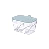 Spice Box Transparante keuken Spice Jars,met lepels,kleur:roze,blauw Maat:13.4cm*17.7cm*10cm,1 stuks Kruiden potten…
