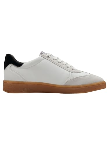 MARCO TOZZI Damen Sneaker flach mit, Weiß (White/Black), 38 EU – Ansicht 3
