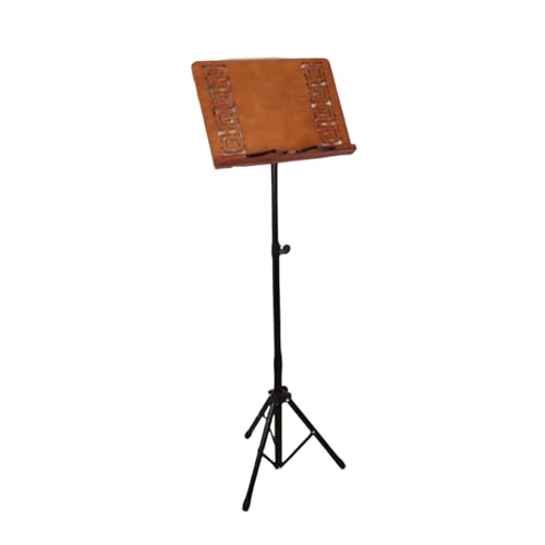 Support de lecture au sol réglable de 52 à 160 cm avec pupitre à musique de lit