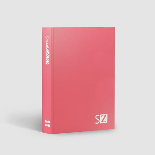 ScuolaZoo Agenda escolar 2024-2025 com memes e adesivos, disponível com 6 capas e 2 tamanhos (laranja, 11 x 15 cm)