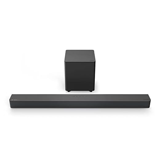 VIZIO M-Series 2.1 Sound Bar with Dolby Atmos and DTS:X, Wireless Subwoofer, M215a-J6 (HDMI)-Black