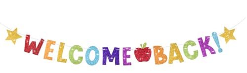 DAJISI Willkommensbanner, Willkommen Zuhause, Herzlich Welcome Back Girlande Papier Willkommen Zurück Schön Dass Du Wieder Da Bist Liebevoll Welcome Back Girlande