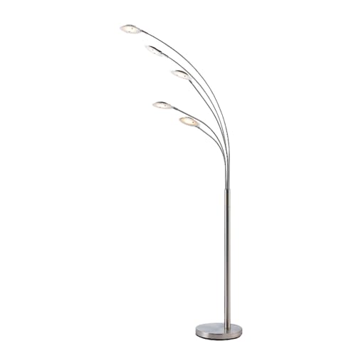 Lampadaire LED 5 lampes Anea Lindby en métal gris pour éclairage moderne