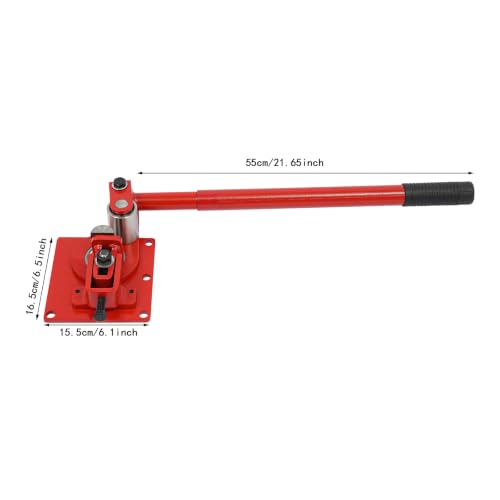 Máquina dobladora manual de pletinas de hierro plano y aluminio con doblado en frío 3