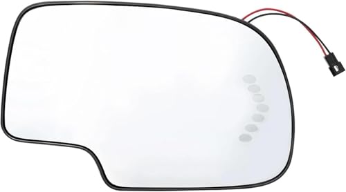 Verre de rétroviseur pour GMC Sierra 2003-2007 avec clignotant et dégivrage côté droit