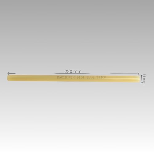 Image of Mario Fix 9151 Yellow Hot Melt Glue Sticks 220mm x 11mm, Pack of 40 | High Bonding Strength Adhesive for Wood Gluing, Carton Sticking & DIY Projects