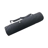 Menolana Yoga Mat Bag Gym Bag Zipper Pouch for Women Yoga Mat Holder Yoga Mat Carrier Storage Bag for Park,Office Travel Beach Pilates, Black