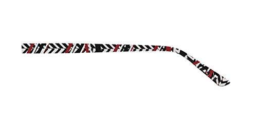 Change Me Lineal 8644-1, Schwarz-Weiß-Gemustert mit Rot, Grilamid, 130 mm