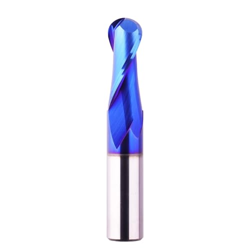 Image of 1 /2 inch Shank Ball Nose End Mill CNC Router Bits Carbide Spiral Milling Tool