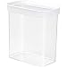 Produktbild EMSA 513558 Optima Trockenvorratsdose | 1,60 L | Hochformat Rechteckig | Frische-Dichtung | Storage-System | 100 % Sicher | Kunststoff | Weiß/Transparent