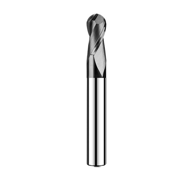 1 szt. Frez kulowy HRC55 2-ostrzowy z węglikiem spiekanym, z czarną powłoką nano, do obróbki mechanicznej CNC(R4.0x150)