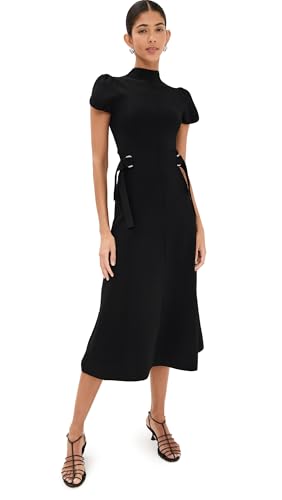 3.1 Phillip Lim Women's Compact Rib Tulip Dress, Black, L at
