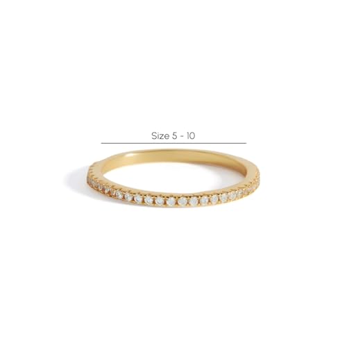 Mint & Lily 18k Gold Eternity Ring2