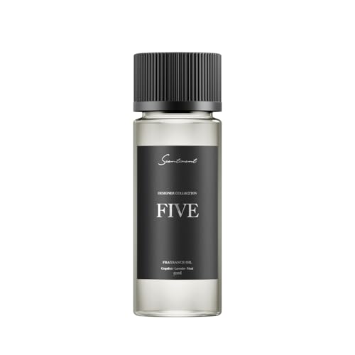 Scentiment - Five Designer Collection Diffuser Oils | Aromatherapy Home Fragrance | Luxurious Scent with Notes of Grapefruit, Lavender, Musk (50 mL)