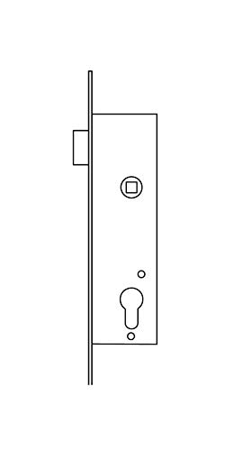Tesa Assa Abloy 4219203 Ai Lock Galvanised for Wooden Doors. Input 20. without Cylinder Included. Stainless Steel - Image 3