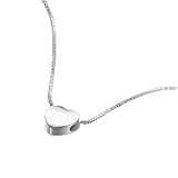 Gargantilla con colgante inicial delicado de corazón pequeño para mujer, regalo de joyería