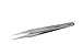 Aven 18482 Tapered Smooth General Purpose Tweezer, Stainless Steel, 4-3/8
