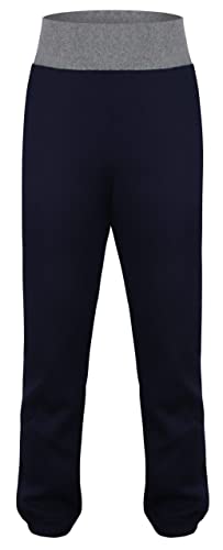 Womens City Classic Fleece Lounge Sweatpants Jogger Pants - Navy & Grey4