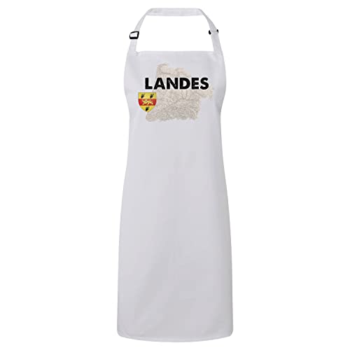 Tablier cuisine blanc Landes 40 idéal pour cuisiner les recettes d'Aquitaine à Dax