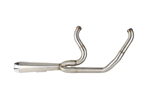 Silenziatore Scarico Tubo Scarico Completo 2 In 1 Con Tubi Di Per Softail Low Rider S ST EI Diablo Standard Street Bob 18