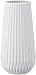 White Ceramic Fluted Vase