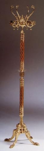 Casa Padrino Luxus Barock Garderobenständer Gold/Braun 40 x 40 x H. 175 cm...