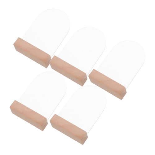 ULTECHNOVO 5pcs Acrylic Table Sign Holders Double Sided Led Wedding Table Numbers for Decorations