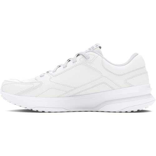 Under Armour Men's Charged Edge Leather, (100) White/White/Halo Gray, 10, US