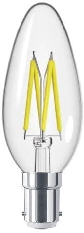 Energizer LED Bulb Dimmable 5W SBC B15 Filament Candle 2700k Warm White