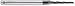 Conical Tool Company CM-A-022-BE 1.0? Carbide Miniature Tapered End Mill - 3 Flute x 5/64