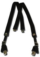Better S-Penders X Back Black Clip Suspenders