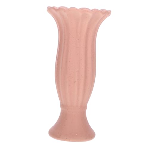 Vaguelly Roman Column Shaped Ceramic Flower Vase Style Retro Decorative Vase for Living Room Office and Table Centerpiece Floral Accent for Home