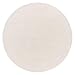 TT Home Wohnzimmer Teppich Kurzflor Anti-Rutsch Rückseite Unifarben Modern Waschbar, Farbe:Creme, Größe:80 cm Rund