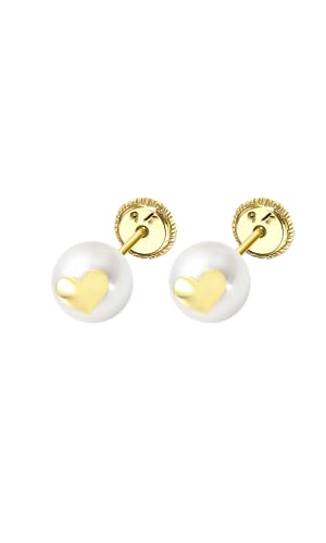 TIME ROAD Pendientes HIN00172/6 Oro Corazón Infantil