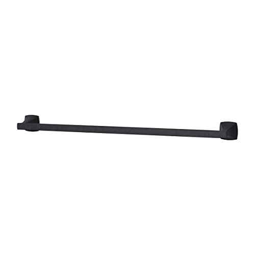 Pfister Venturi BTBVNC2B - Toallero de baño para baño, 24 pulgadas, montaje en pared, atornillado, acabado negro mate