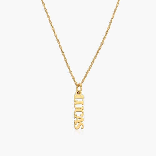 OAK & LUNA - Personalized Singapore Chain Name Necklace with Diamond Options3