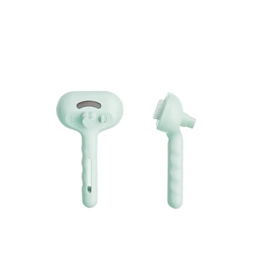 Épilateur 3 en 1 pour animaux de compagnie brosse chat poils acier vert
