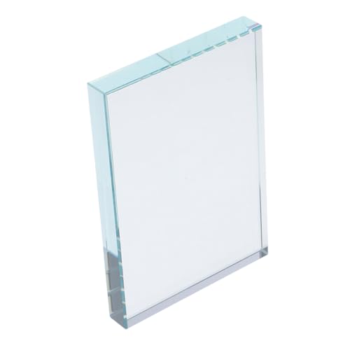 ibasenice 透明クリアガラス方形ペーパーウェイト 書道 絵画用重厚デスクオーナメント 裁縫 布地固定に適した多機能クリスタルブロック モダ