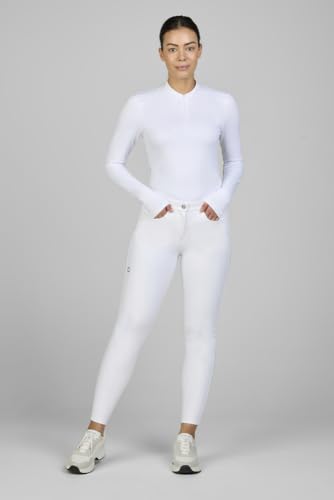 Pantalon d'équitation femme blanc Pikeur Romy SD KN la coupe athleisure premium