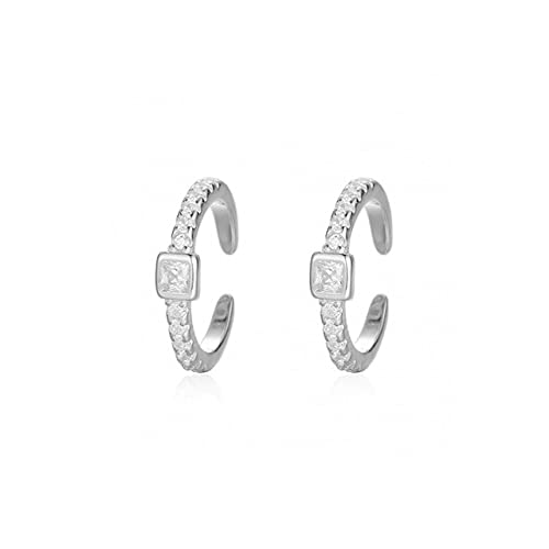 Ohrclips aus Sterlingsilber für Damen, kein Piercing, Schlangen-Ohrringe, Ohrring-Schmuck, Pendientes