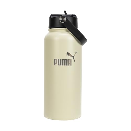 Image of PUMA unisex-adult 32oz Insulated Stainless Steel Water Bottle With Carry Handle