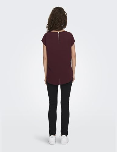 ONLY Damen Onlvic S/S Solid Top Noos Ptm T-Shirt, Chocolate Truffle, 32 EU – Ansicht 4