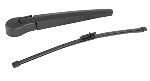 Image of Unifizz Rear Windshield Wiper Blade Arm Set 350mm 14inch for BMW 3 Series E91 2006-2012 Black