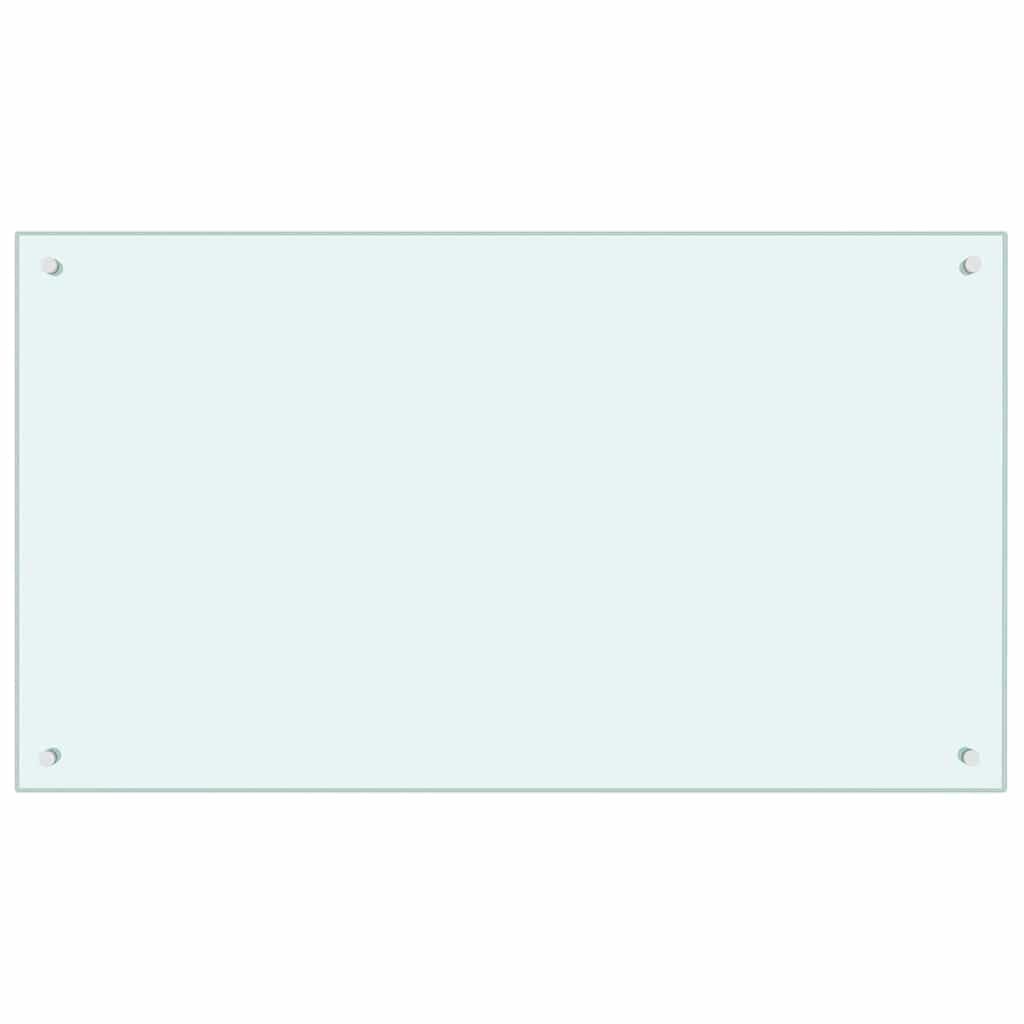 Generisch Küchenrückwand 2 pcs Weiß 100 x 60 cm Gehärtetes Glas,Heim Garten,Küche Esszimmer,Küchenhelfer -utensilien-3415424
