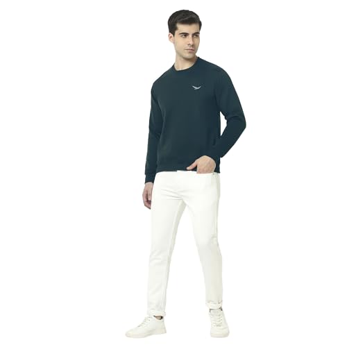 Image of HiFlyers Men's Cotton Blend Casual Crew Neck Sweatshirt