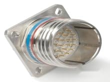 TE Connectivity/Deutsch, DTS20F17-08PN[V001], Conn Circular PIN 8 POS Crimp ST Flange Mount 8 Terminal 1 Port
